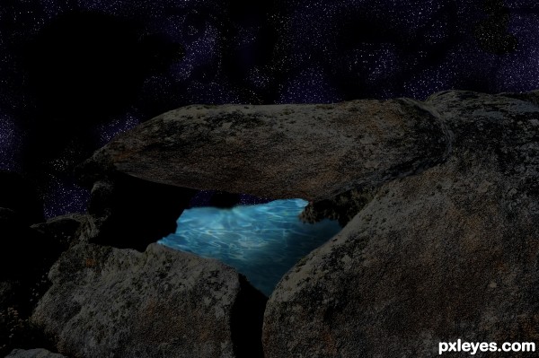 Creation of Moonlit Hot Spring: Step 2